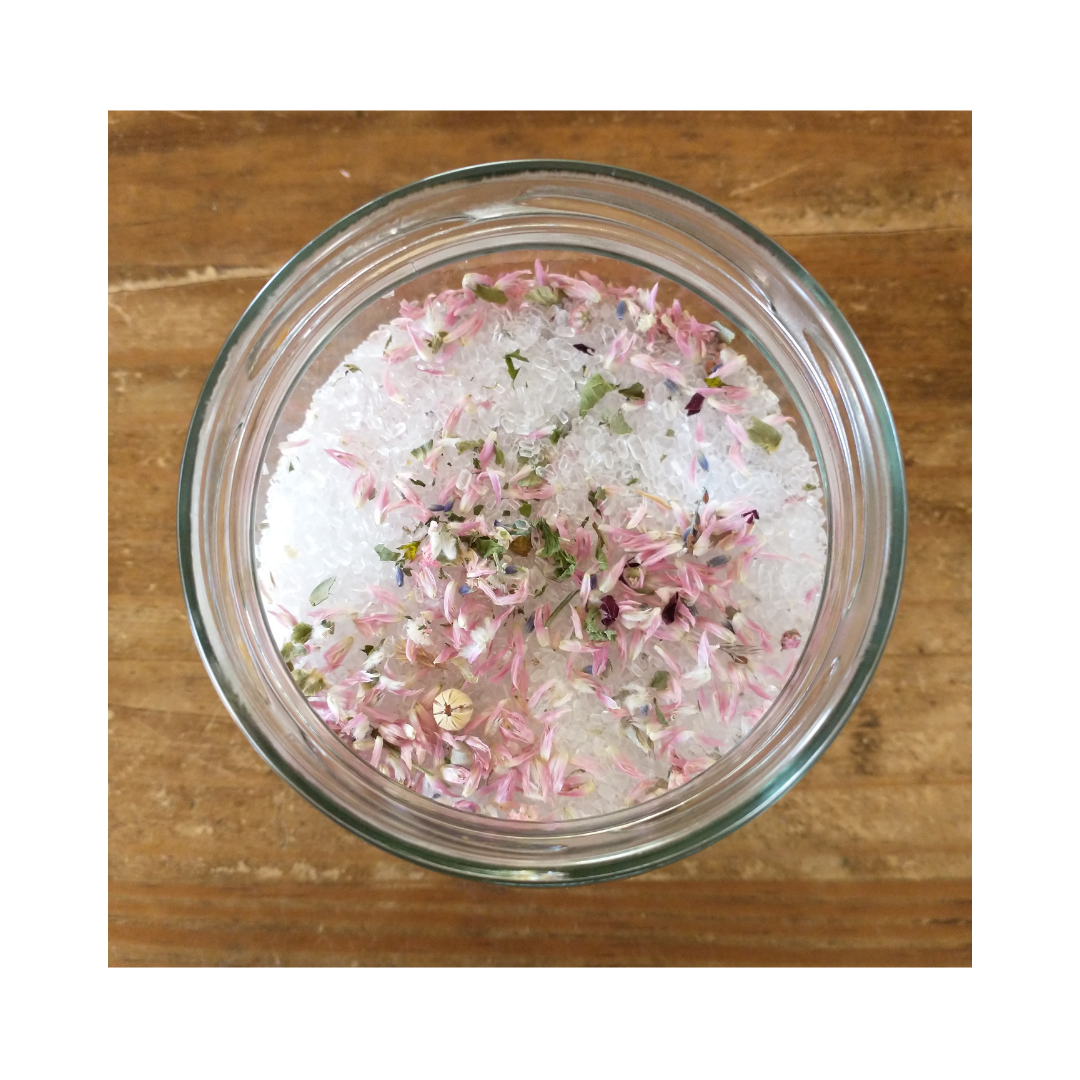 Sel de bain floral - Créations intuitives